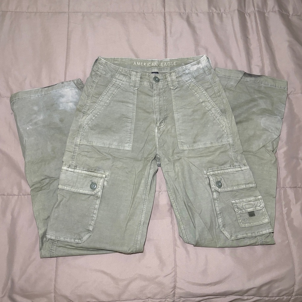 American Eagle Outfitters Men's Olive Cargo Pants